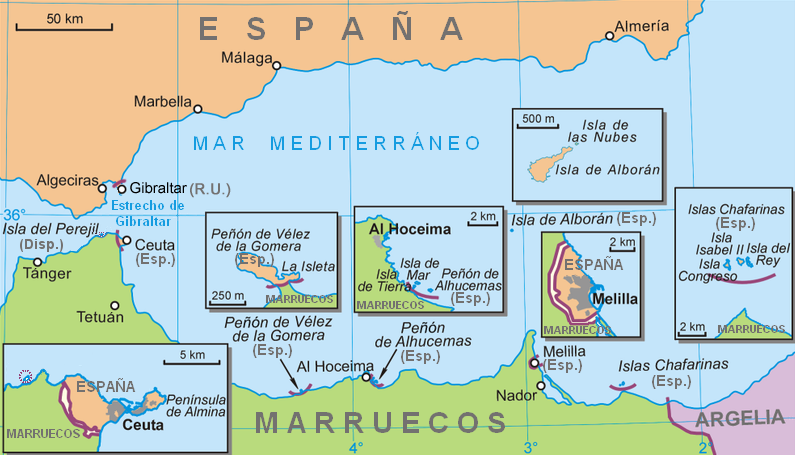 Spanish North African enclaves