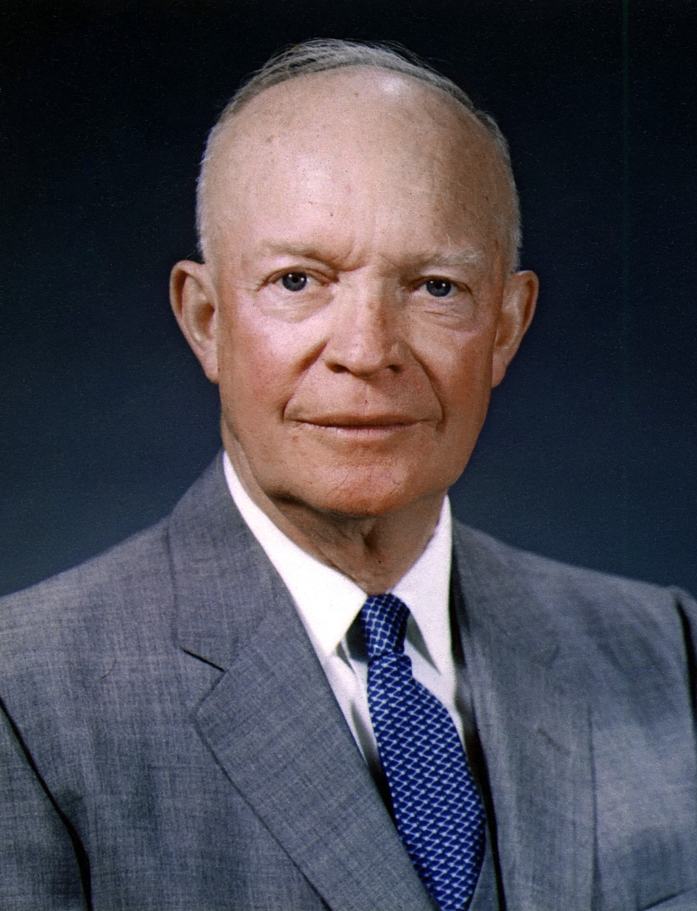 Dwight Eisenhower in an official presidential portrait, 1953